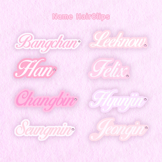 Name Hairclips ⊹ ࣪ ˖