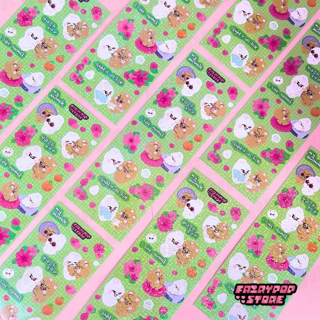 Minsung ‧₊˚❀༉‧ Decal Stickersheet
