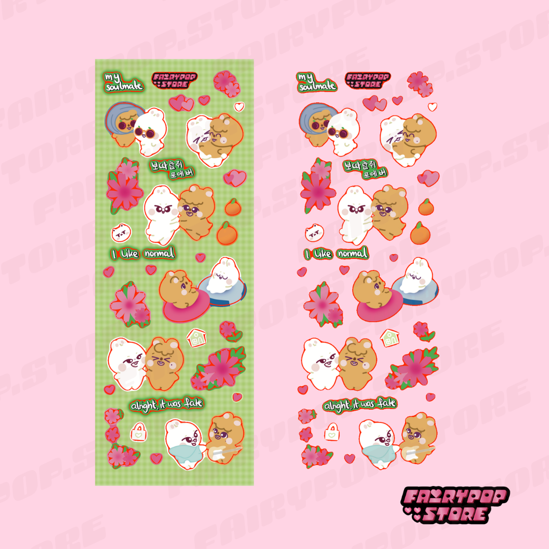 Minsung ‧₊˚❀༉‧ Decal Stickersheet