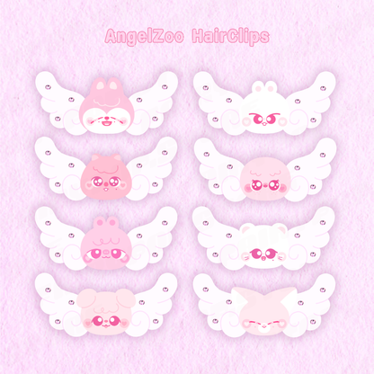 AngelZoo Crystal Hairclips ⊹ ࣪ ˖