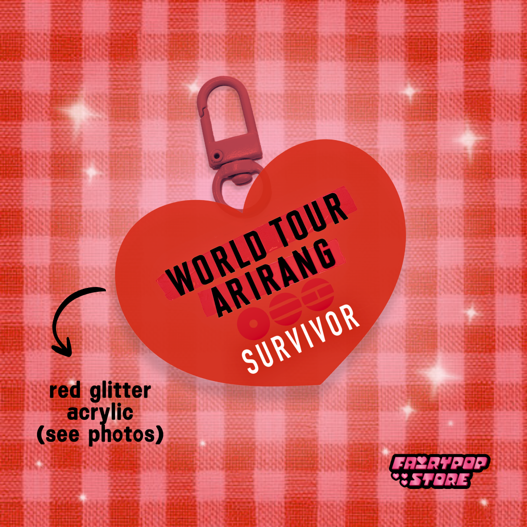 Arirang Survivor Glitter Keychain