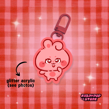 BTS Chara Glitter Keychain