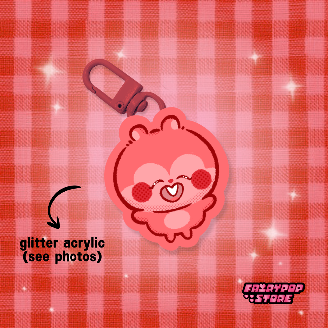 BTS Chara Glitter Keychain