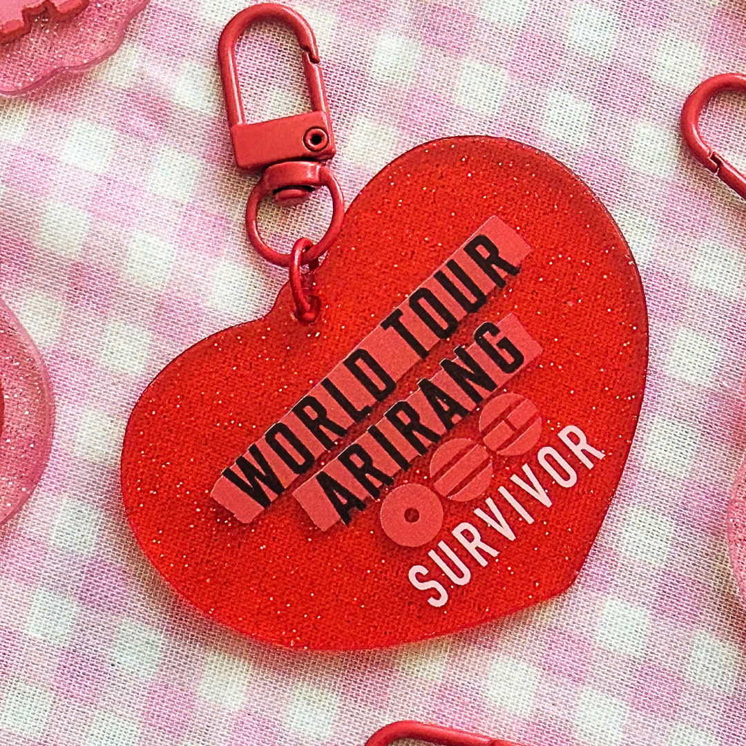 Arirang Survivor Glitter Keychain