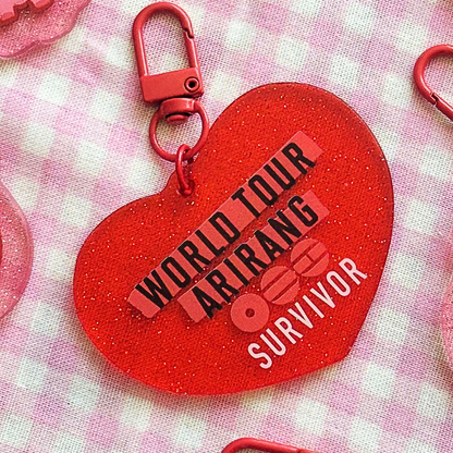 Arirang Survivor Glitter Keychain