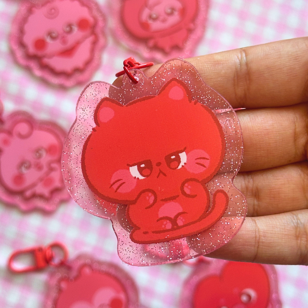 BTS Chara Glitter Keychain