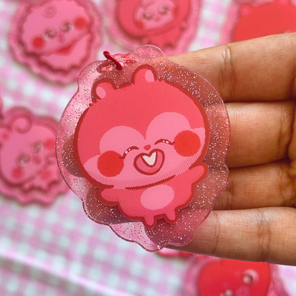 BTS Chara Glitter Keychain