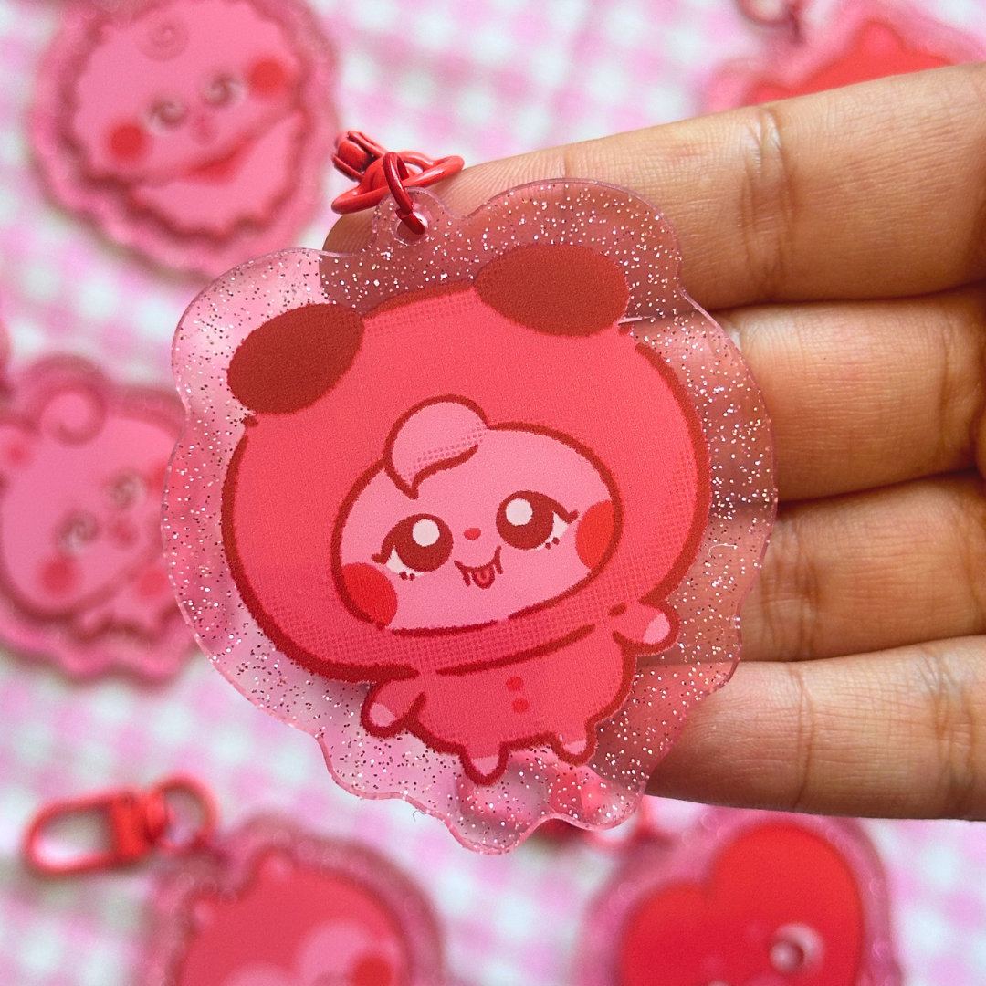 BTS Chara Glitter Keychain