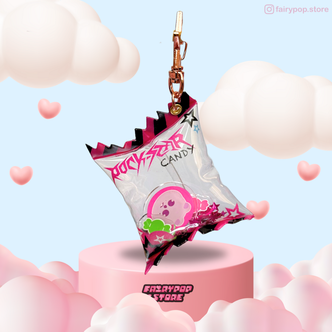 Rockstar Candy Keychain