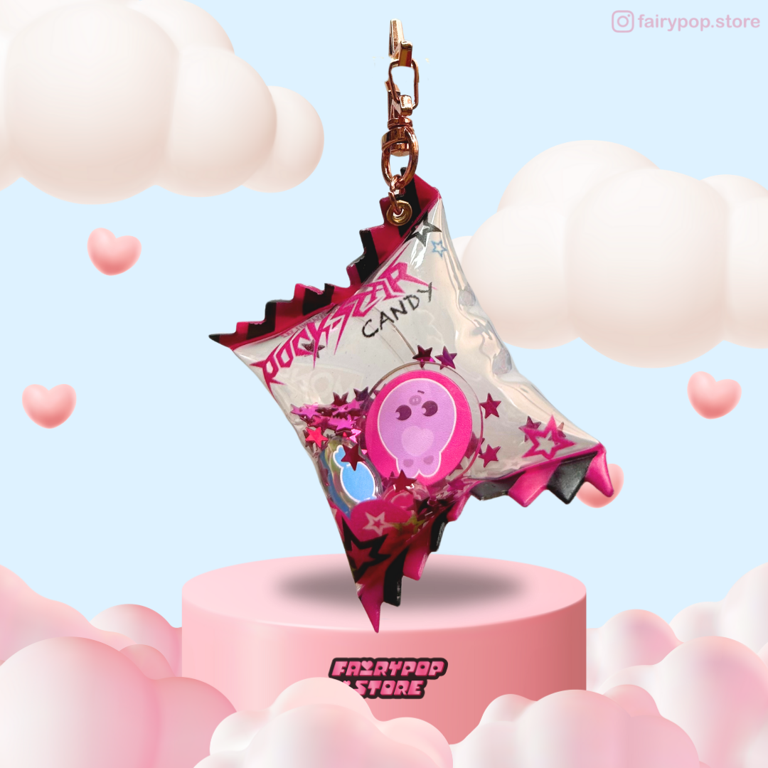 Rockstar Candy Keychain