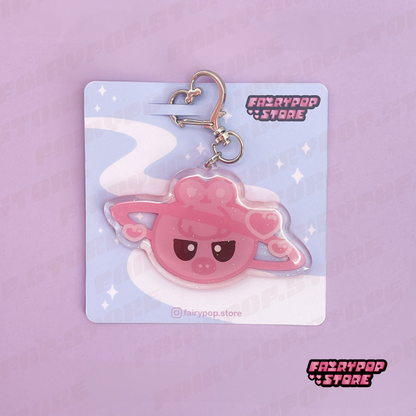 Planet Love Keychains (glitter)