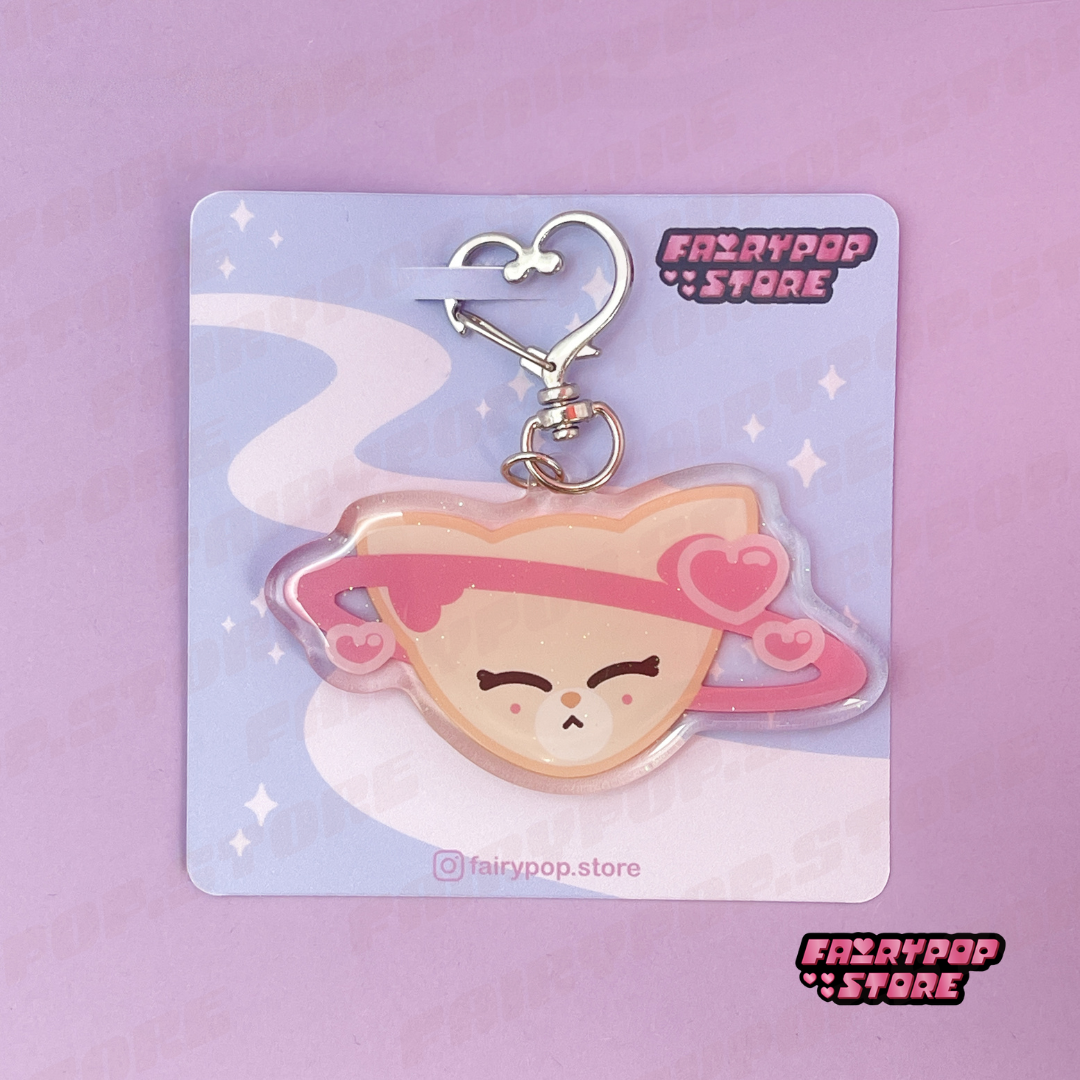 Planet Love Keychains (glitter)