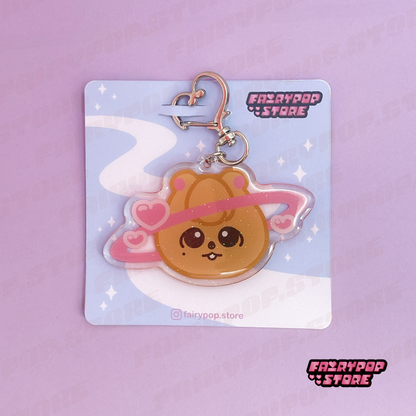 Planet Love Keychains (glitter)