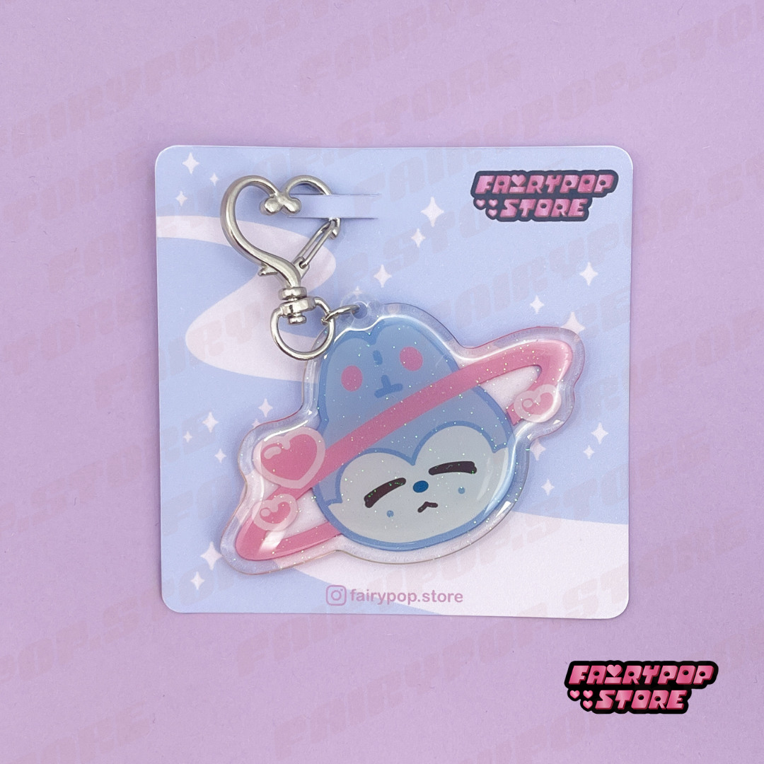 Planet Love Keychains (glitter)