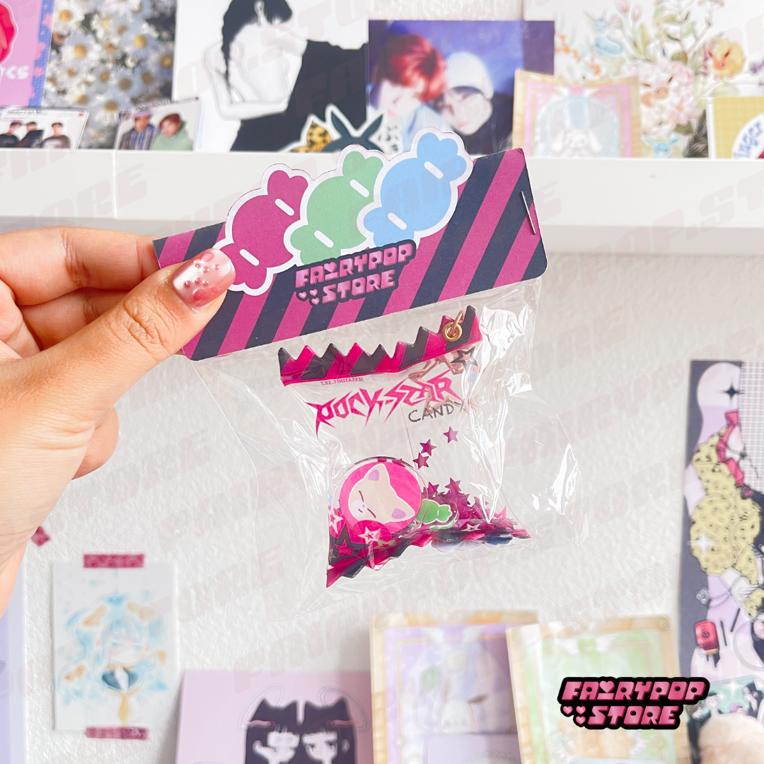 Rockstar Candy Keychain